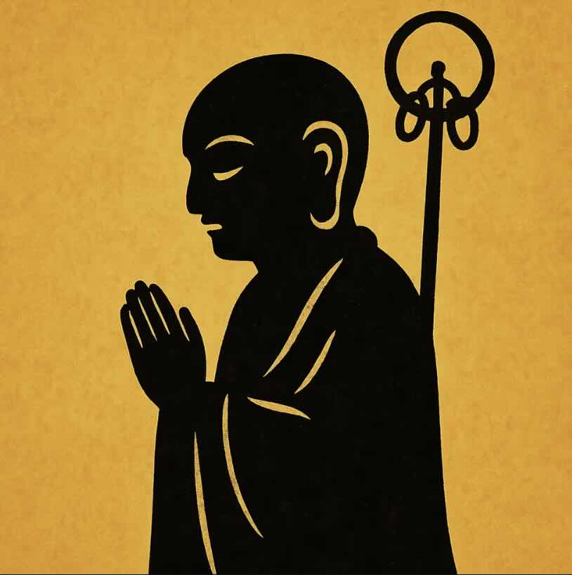 0000 Digital Talisman - Silhouette Jizo - Base Form