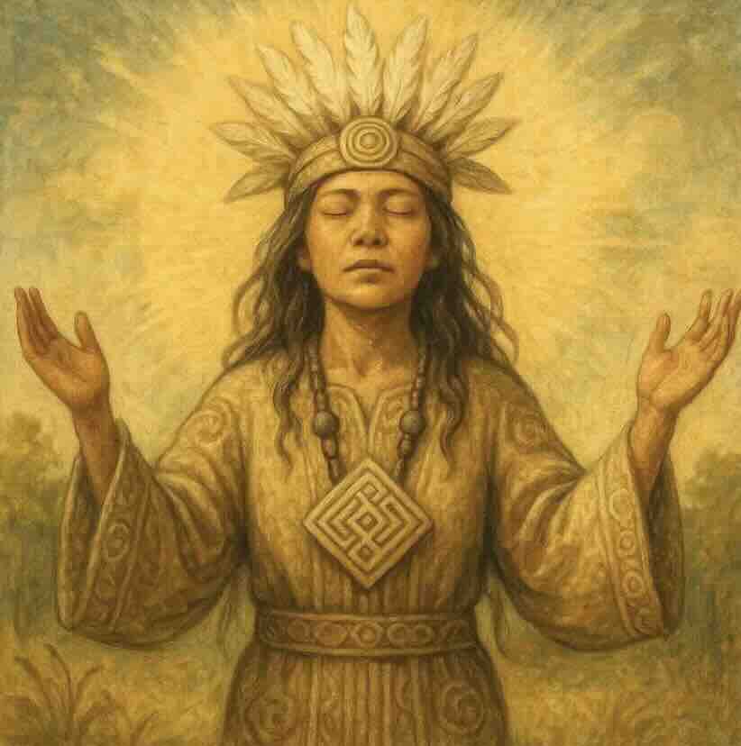 001-Prayer of the Jōmon Era / Image of Japan circa 10,000 BCE