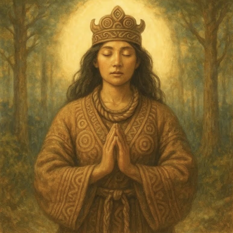 002-Prayer of the Jōmon Era / Image of Japan circa 10,000 BCE