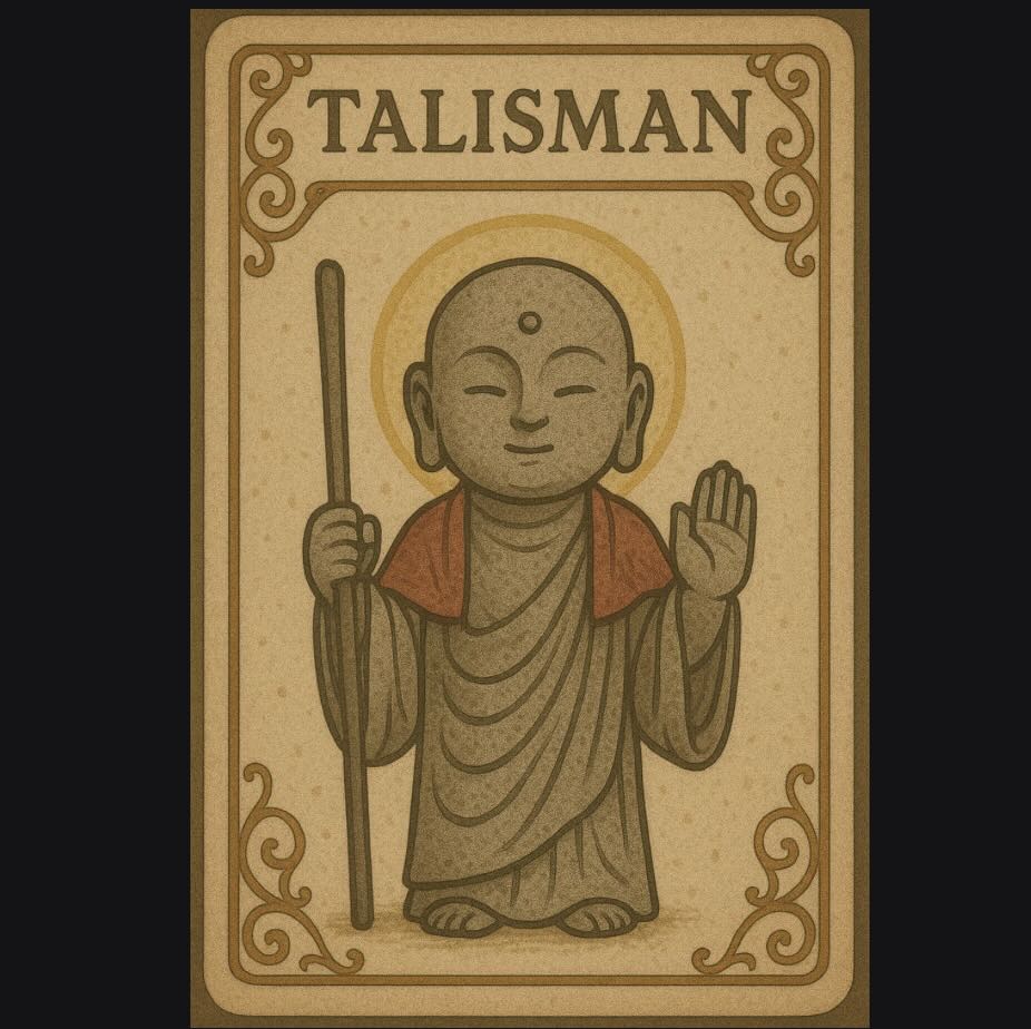 005-Talisman Guardian Jizo - Pilgrim Staff Blessing