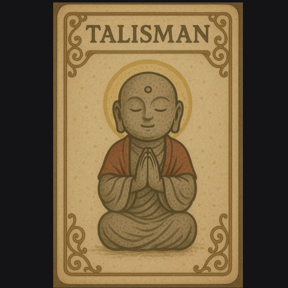 006-Talisman Guardian Jizo - Seated Silent Prayer