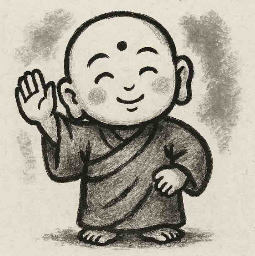 009 - POWERFUL-JIZO Japanese Simplicity - Welcoming Smile