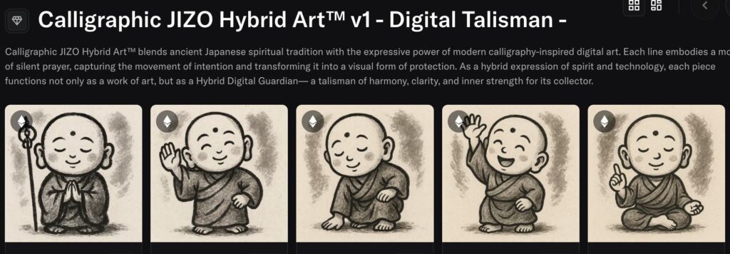 G006-Calligraphic JIZO Hybrid Art™ v1 - Digital Talisman -10