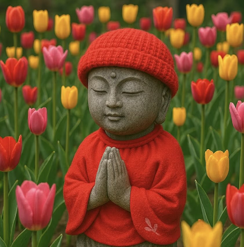 Omamori Jizo – Tulip nft-G009-JZ-A0023