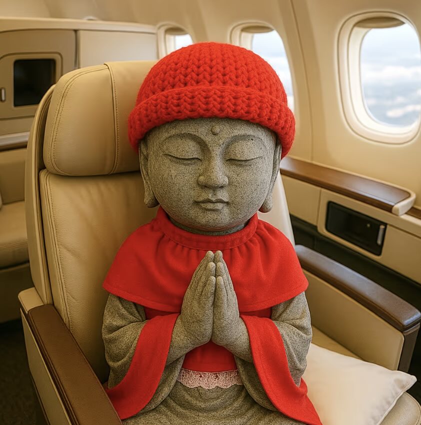 Omamori Jizo – airplane nft-G009-JZ-A0008