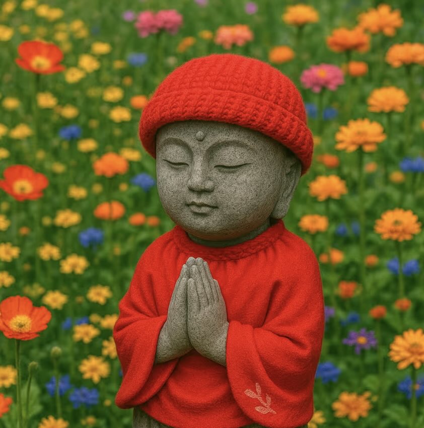 Omamori Jizo – Flower Garden nft-G009-JZ-A0022