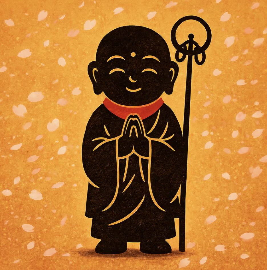 0069 Digital Talisman – Cherry-Blossom Jizo 1