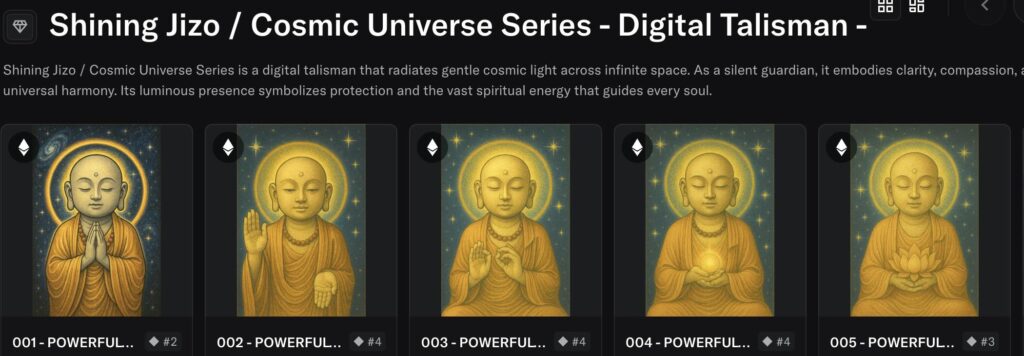 G008-Shining Jizo : Cosmic Universe Series - Digital Talisman -6