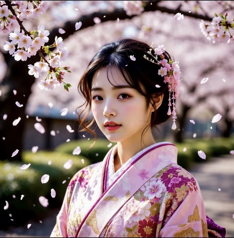 Sakura Breeze Kimono Maiden nft-G015-JL-A0010