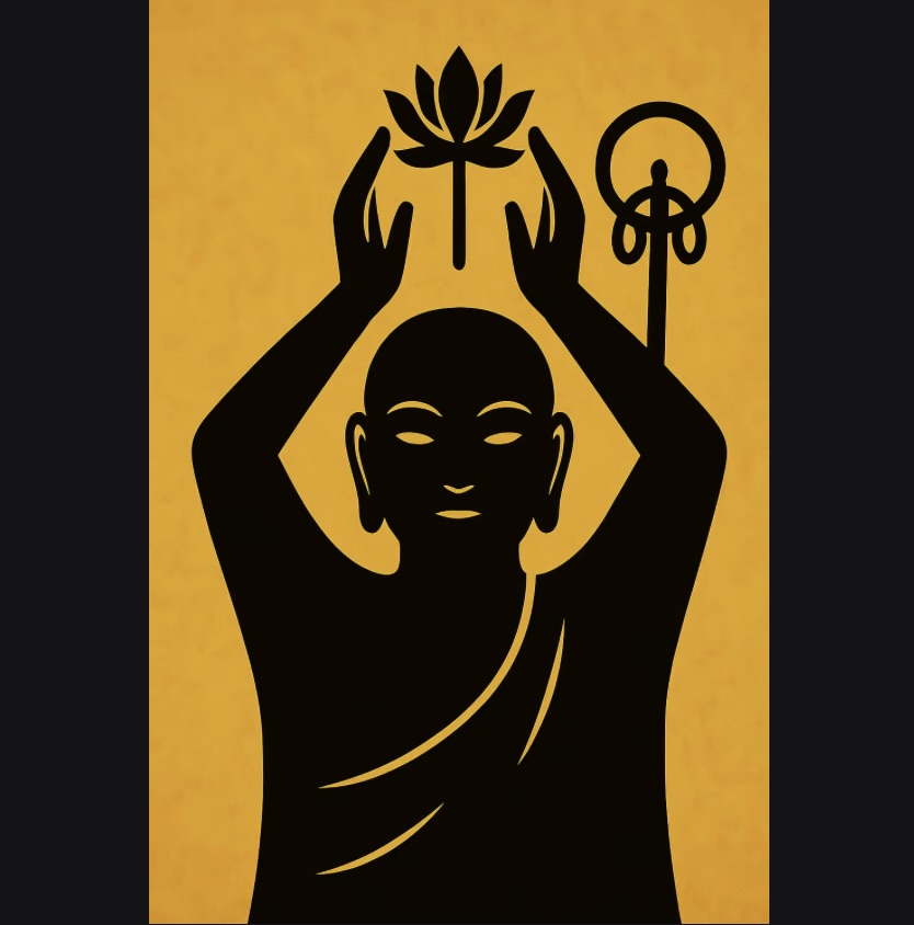 0006 Digital Talisman - Ascended Lotus Jizo - Lifting Light Skywardv