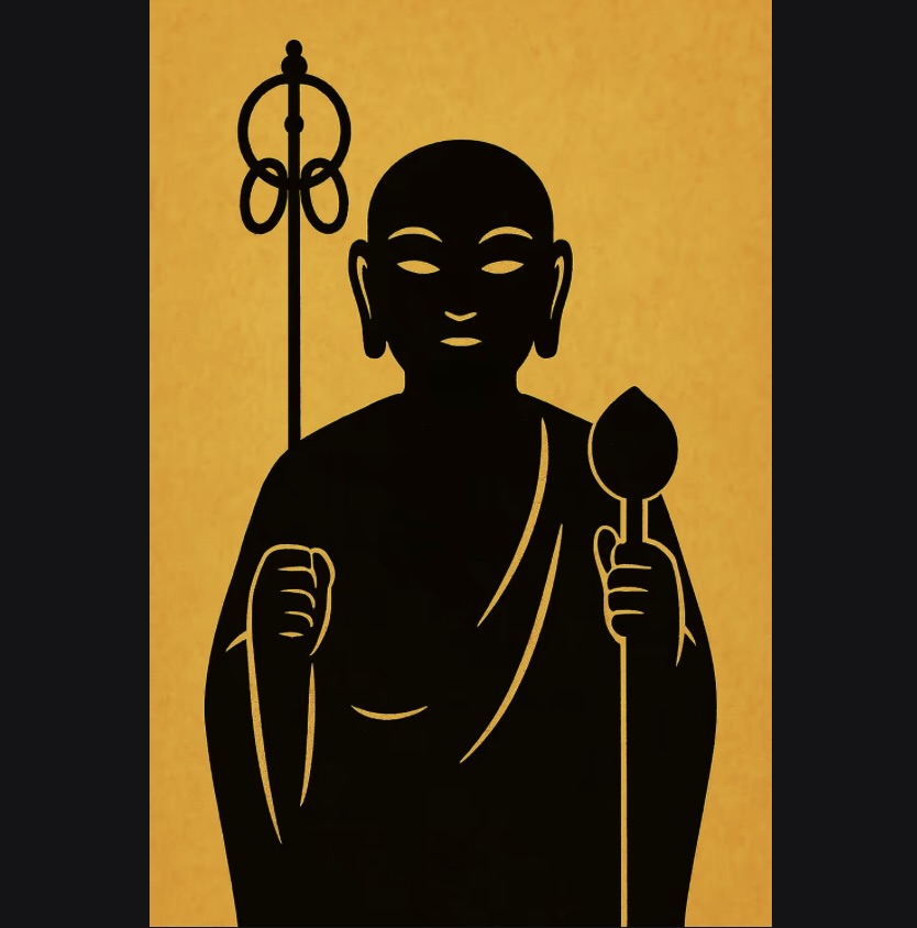 0007 Digital Talisman - Jewel & Staff Jizo Long - Sacred Authority