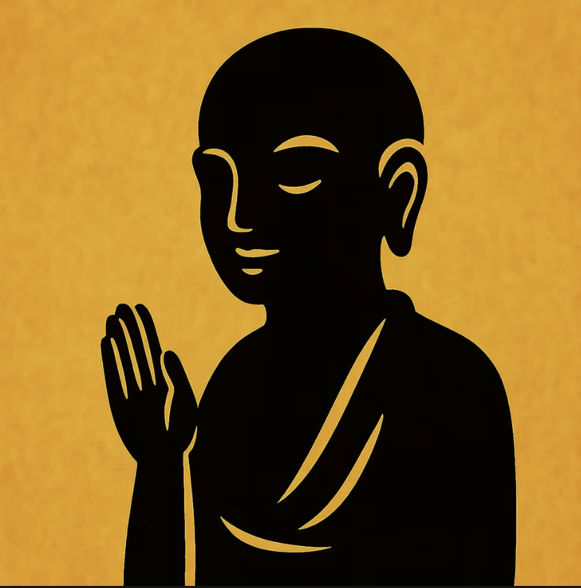 0009 Digital Talisman - One-Hand Gassho Jizo - Heartfelt Devotion