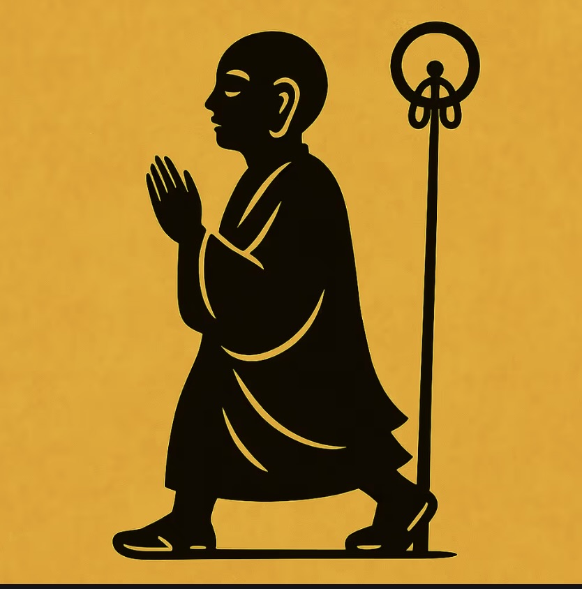 0016 Digital Talisman - Walking Prayer Jizo - Steps of Serenity