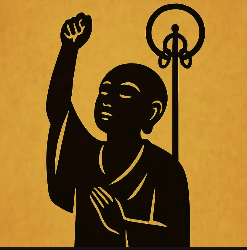 0019 Digital Talisman - Guiding Staff Jizo A - Raising the Path to Heaven