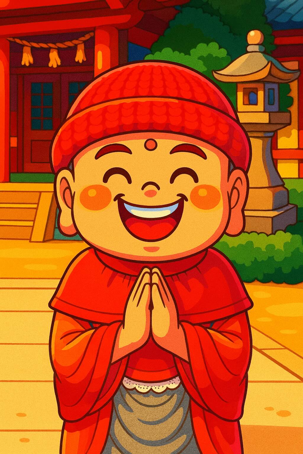 013AKAI-ON-KOROKORO-Anime-Temple-shrine-1-long