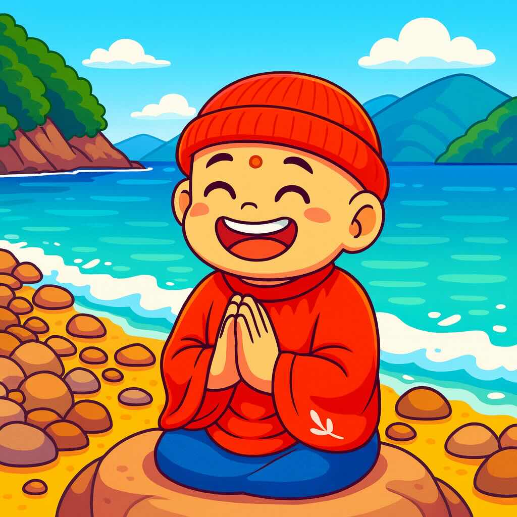 024AKAI-ON-KOROKORO-anime-SEASIDE