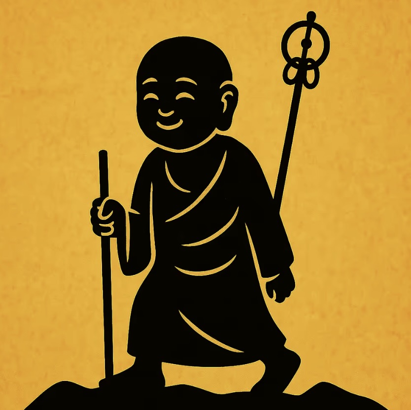 0047 Digital Talisman – Staff-Walking Jizo – Trek of Resolve
