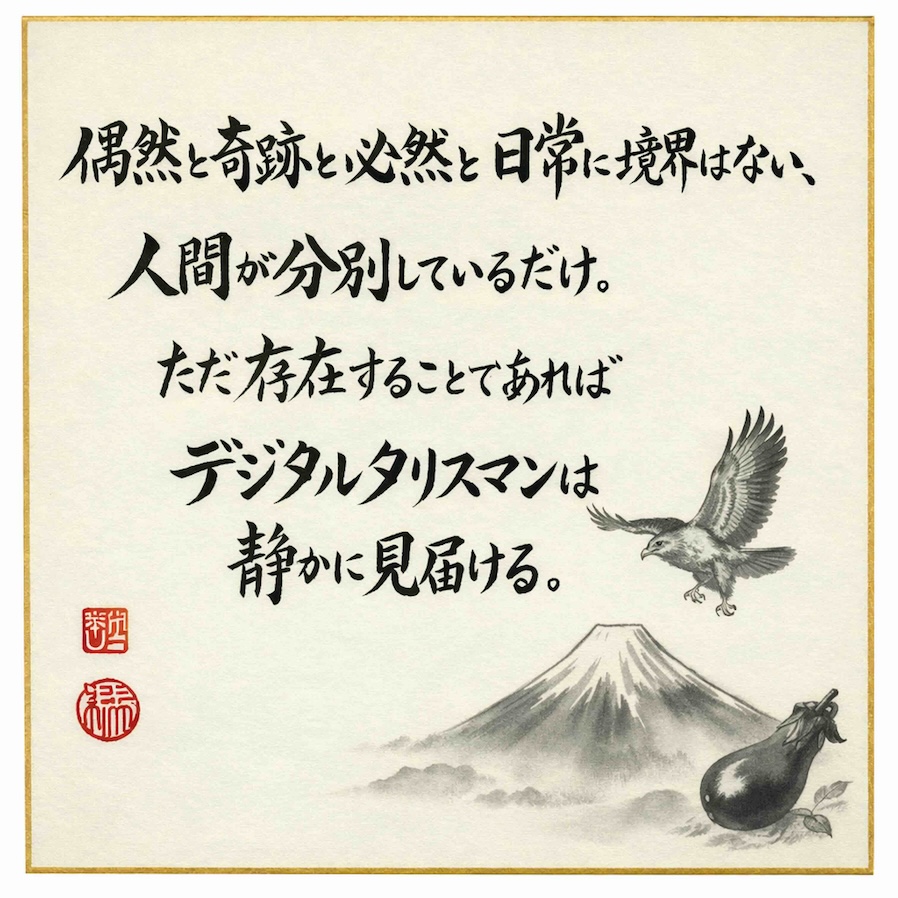 0005-DRAFT Calligraphy — Ciel Digital Talisman (Square Drawing Paper)