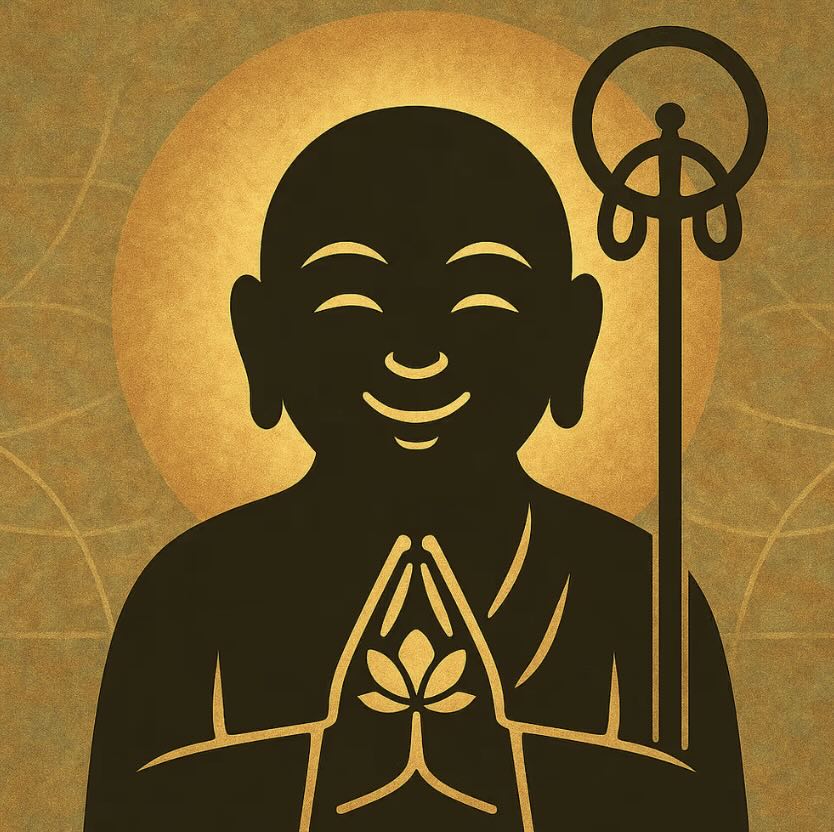 0035 Digital Talisman – Smiling Jizo – Gentle Joy